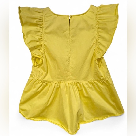 Women's Cinq À Sept Camille Flutter Sleeve Top Large Babydoll Flirty Date Chic - Picture 5 of 8